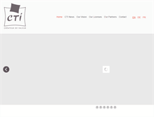 Tablet Screenshot of cti-sa.fr